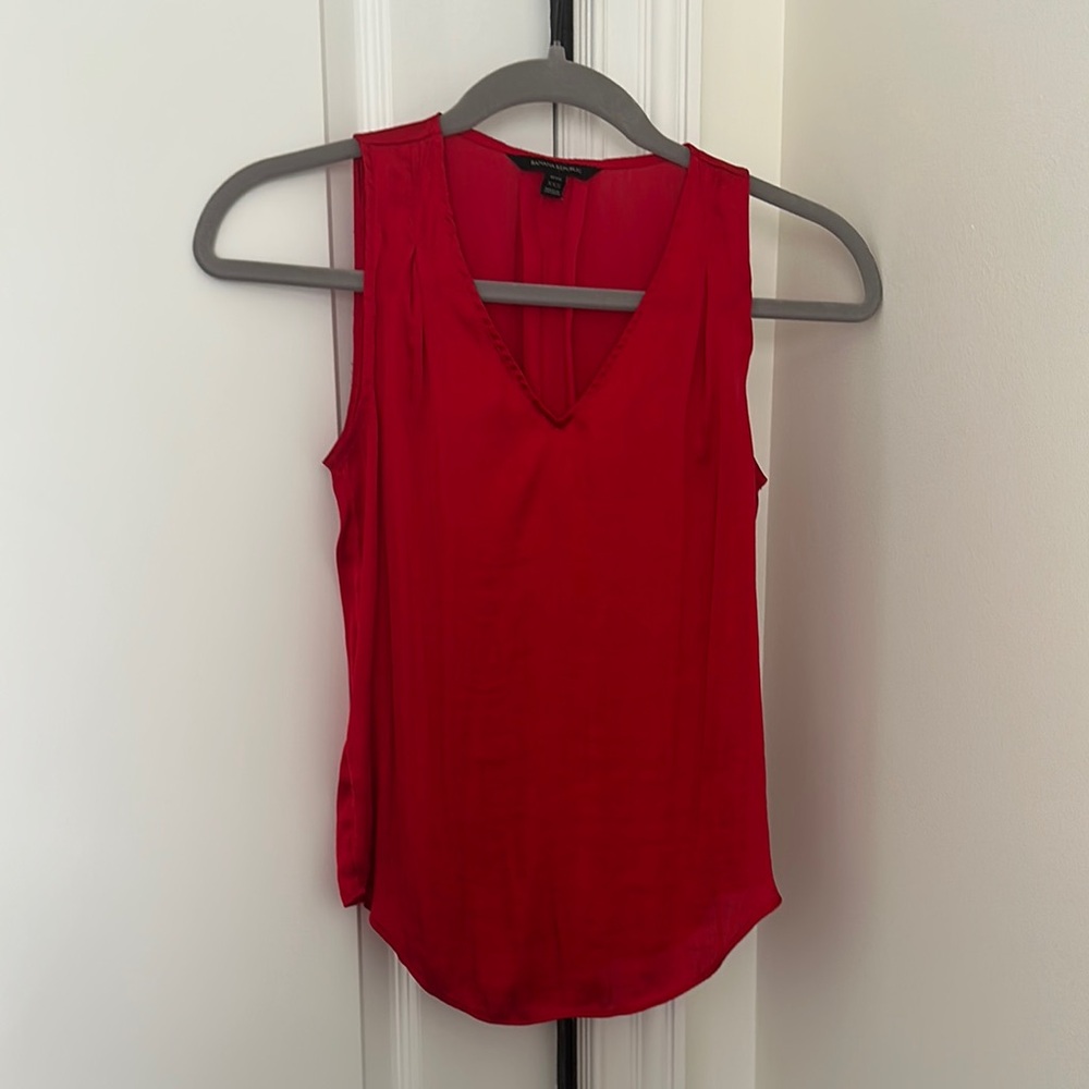 Banana Republic Vibrant Red Tank Top size xxs